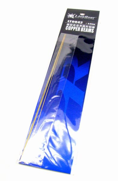 Copper Beams 0,6mm round (3pieces) LT0042