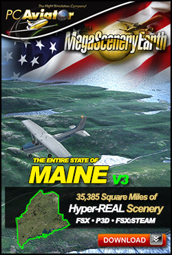 Mega Scenery Earth Version 3, Maine V3 (Download version) DL-MSEV3-ME