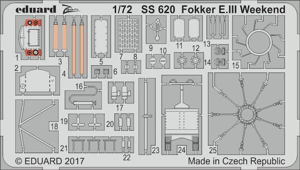 Detailset Fokker EIII Weekend (Eduard) ss620
