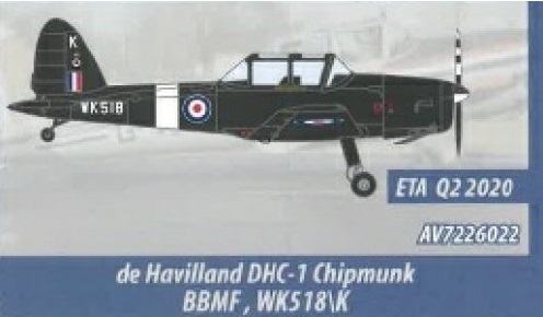 DHC1 Chipmunk BBMF WK518/K AV7226022