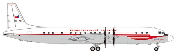 Ilyushin IL18 CSA Czechoslovak Airlines OK-PAH 571333