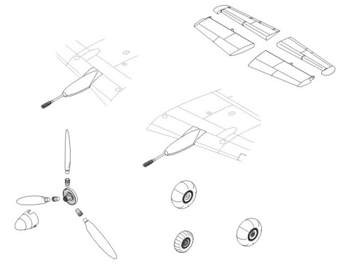 Dornier Do335B-1 Conversion set (Tamiya) 4087
