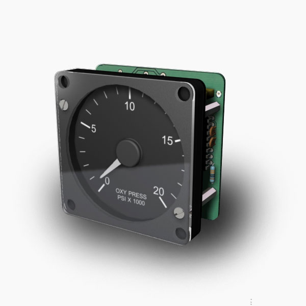 B737 Oxygen Pressure Indicator (GSA-055 usb interfase required) GSA-030