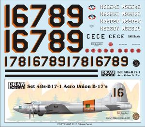 Boeing B17 Air Union Tankers 72-B17-1