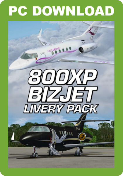 800XP BizJet Livery Pack (download version FSX, P3D) J3F000104-D