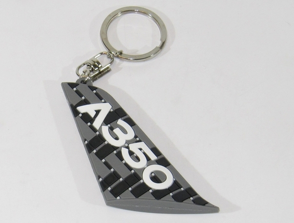 A350 Carbon Tail Keyring 0365