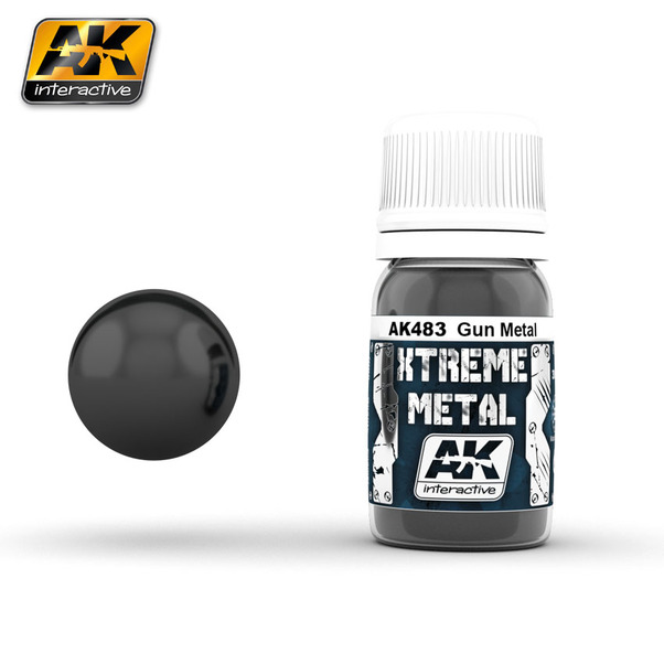 Xtreme metal - Gunmetal metal enamel paint AK483