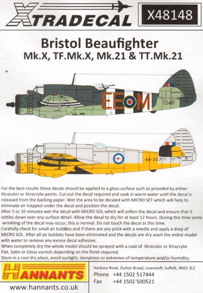 Bristol Beaufighter Mk.X, TF Mk.X, Mk.21, TT Mk.21 X48148