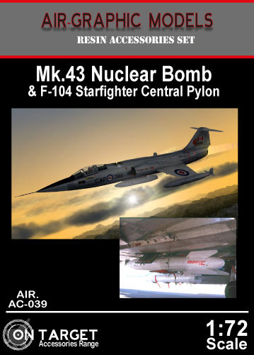 Mk43 Nuclear bomb and F104 Starfighter central Pylon AIR.AC-039