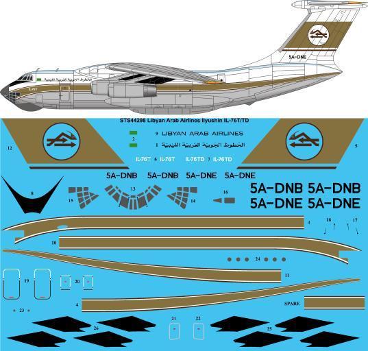 Ilyushin IL76T/TD (Libyan Arab Airlines) STS44298