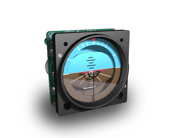 Attitude Indicator Brown/Blue (GSA-055 usb interfase required) GSA-035
