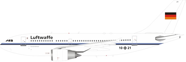 Airbus A310-200 German Air Force, Luftwaffe, 10+21 With Stand IF310GAF0820