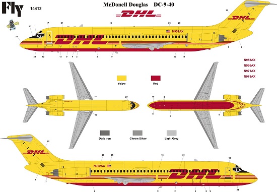 Douglas DC9-40 (DHL) 14412