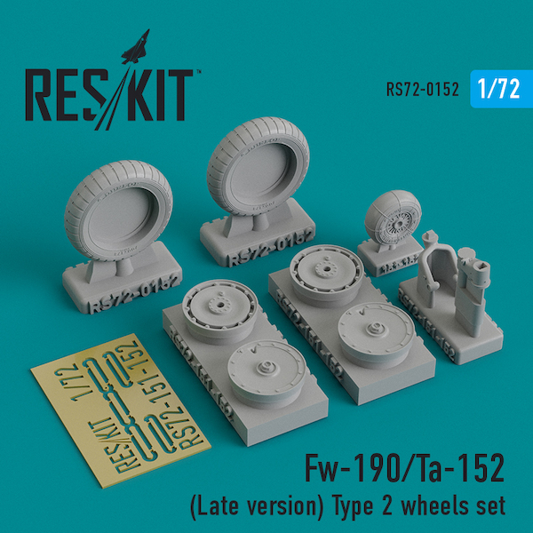 Focke Wulf FW190/TA152 (Late Version) Type 2 Wheel set RS72-0152
