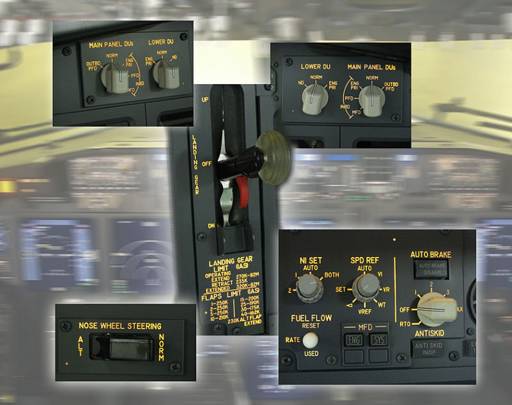 B737 MIP backlight panels upgrade kit EPB. MBK910
