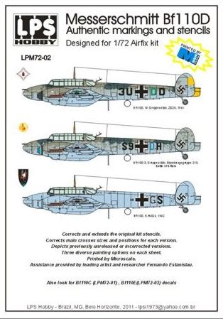 Messerschmitt BF110D LPM72-02