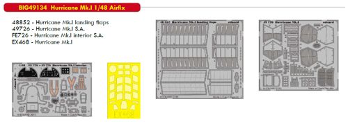 Detailset Hurricane MKI (Airfix) BIG49134