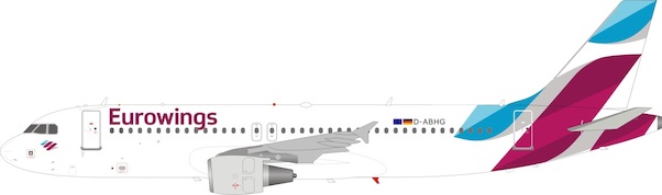 A320-214 (Eurowings) D-ABHG With Stand JF-A320-018