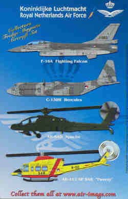 Fridge Magnets aircraft set : Koninklijke Luchtmacht KLU MAGNETS