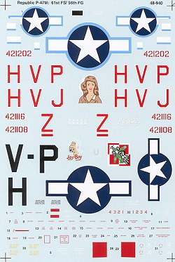 48-940 P47M Thunderbolts (61FS/56FG) 48-940