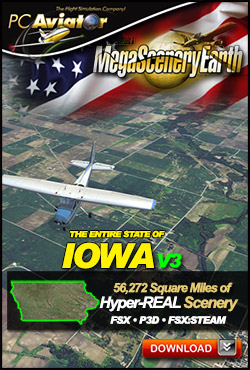 Mega Scenery Earth Version 3, Iowa V3 (Download version) DL-MSEV3-IA