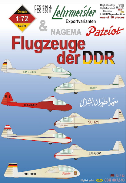 Flugzeuge der DDR: FES530 and 530II Lehrmeister & Nagena Patriot CON887293