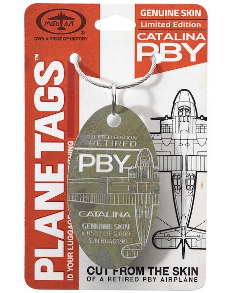 Keychain Made Of Real Aircraft Skin Catalina Pby 5a Bu46590 Planetags Bu46590