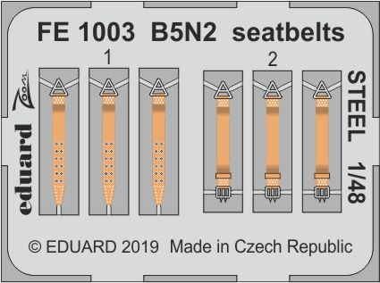 Detailset Nakajima B5N2 Grace Seatbelts (Hasegawa) FE1003