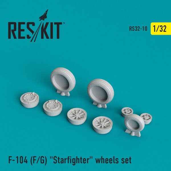 Lockheed F104(F/G) Starfighter Wheels set RS32-0010