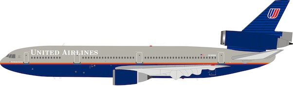 Douglas DC10-10 United Airlines N1835U With Stand IF101UA1119