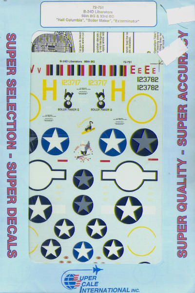 72-751 Consolidated B24D Liberator (93BG/98BG) 72-751