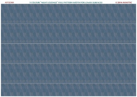 5 colour night lozenge full pattern width for lower surfaces ATT32101