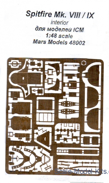 Detailset Spitfire MKVIII / MKIX Interior (ICM) MRM48002