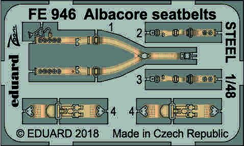 Detailset Albacore Seatbelts (Trumpeter) FE946