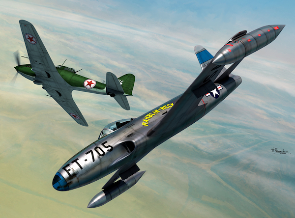 Lockheed P80C Shooting Star vs Ilyushin IL10 over Korea - 2 in 1 series SW72128