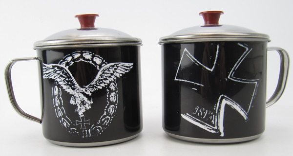 Steel cup with lid Luftwaffe pilot 559