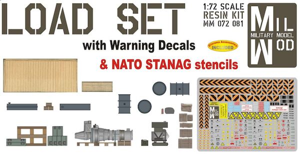 Load set with Warning decals and NATO STANAG Stencils MM072-081