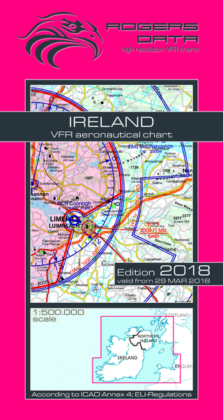 VFR aeronautical chart Ireland 2018 ROGERS-EI