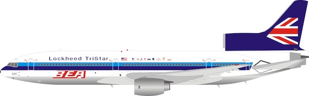 L1011 Tristar (BEA Lockheed Tristar) N305EA With Stand IF1011BEA0119P