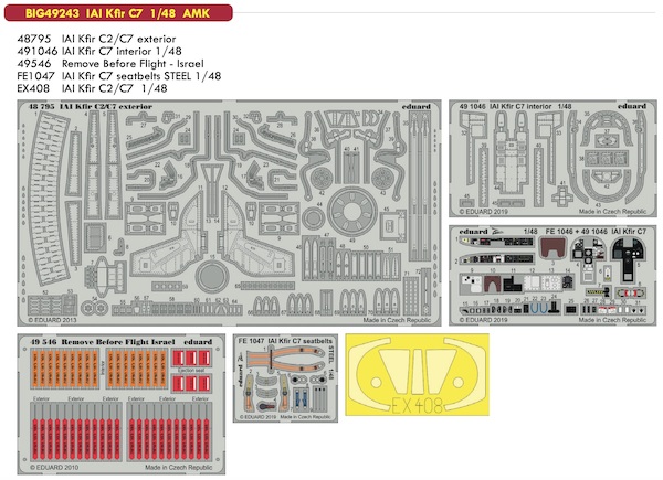 Detailset IAI Kfir C7 (AMK) BIG49243