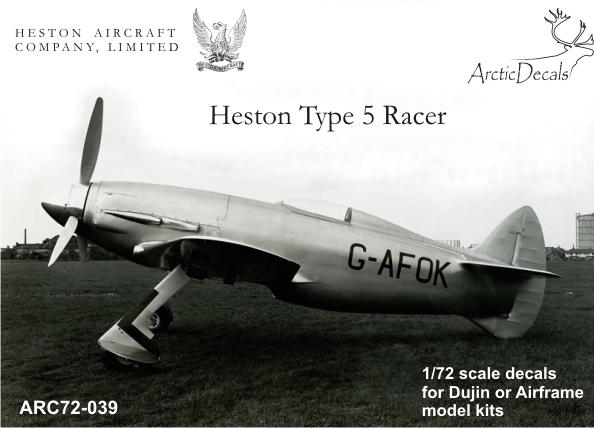 Heston Type 5 racer ARC72-039