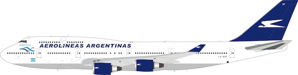 Boeing 747-400 Aerolineas Argentinas LV-AXF with stand IF744AR0920