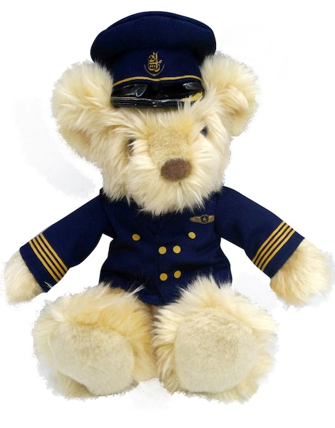 Pilot Bear Plush With Emirates Uniform 24cm G10PB144