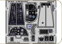 Self Adhesive Detailset Vought A7D Corsair Interior (Trumpeter) E33-041