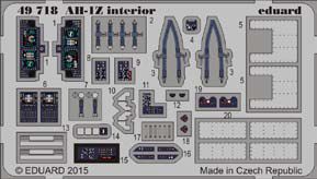 Detailset Bell AH1Z Cobra Interior Self Adhesive (Kitty Hawk) E49-718