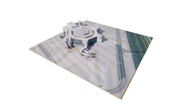Frankfurt Airport Terminal 1 Hexagon cardboard construction set 534734
