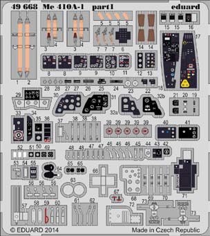 Detailset Messerschmitt Me410A-1 Interior Self Adhesive (Meng) E49-668
