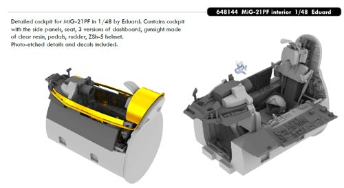 Mikoyan MiG21PF Interior (Eduard) E648144