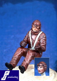 German Pilot WW1 seated in a/c 321109