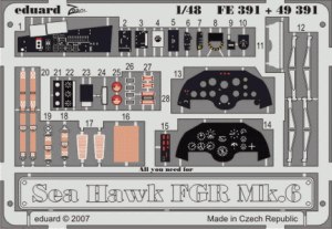 Detailset Hawker Sea Hawk FGA MK6 Self Adhesive (Trumpeter) FE391